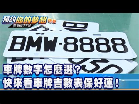 車牌幸運|車牌數字怎麼選？手機號碼怎麼選？吉凶告訴你